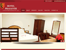 Tablet Screenshot of hotelprasanth.com